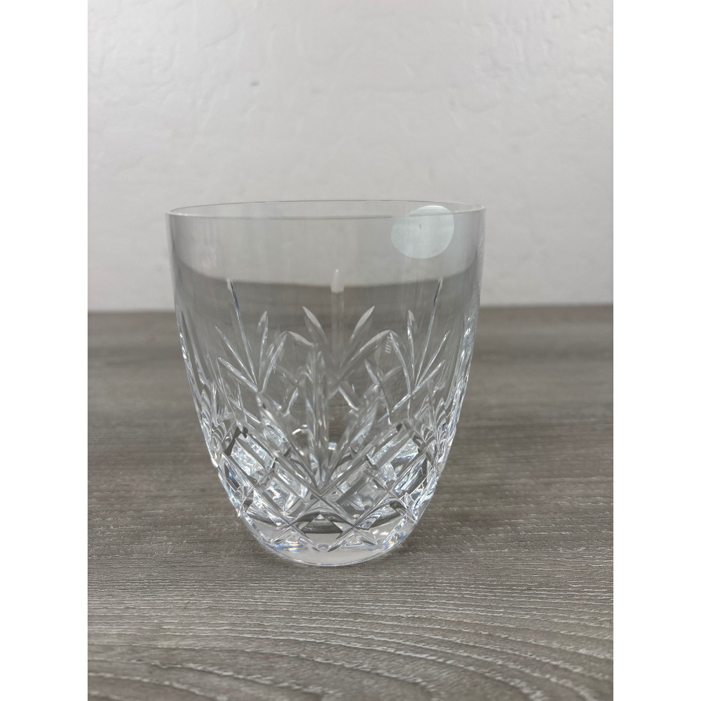 Block Crystal 24% Lead Hand Made Czech Republic Tumbler Glass Diamond Cut